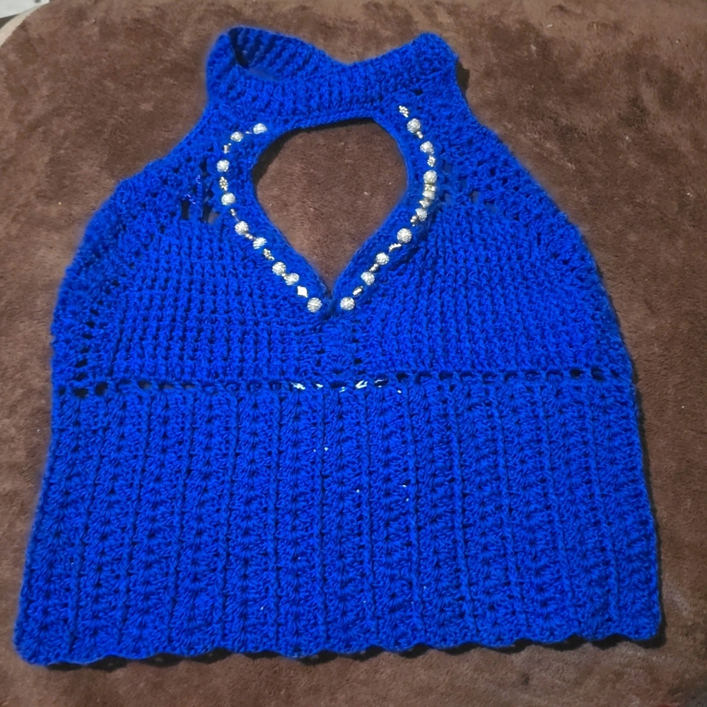 Cropped crochet